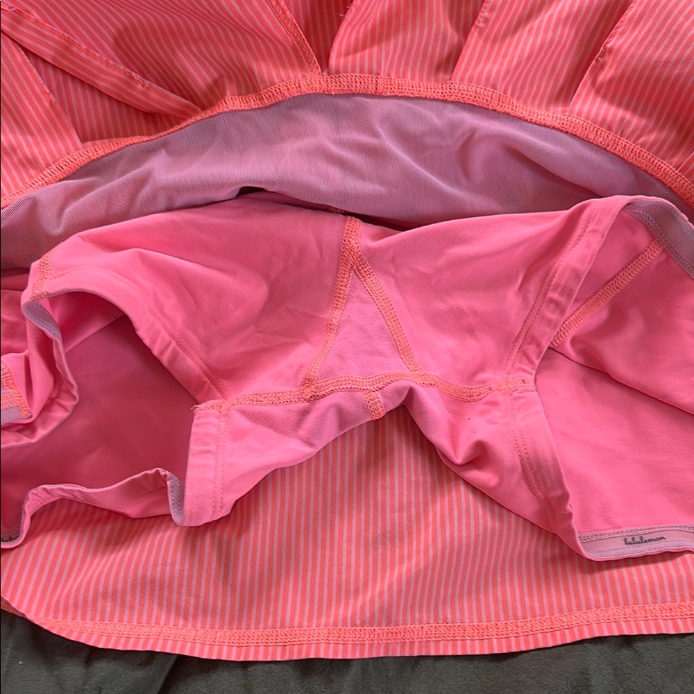 Pink/orange striped pace setter skirt Tall - Picture 9 of 10